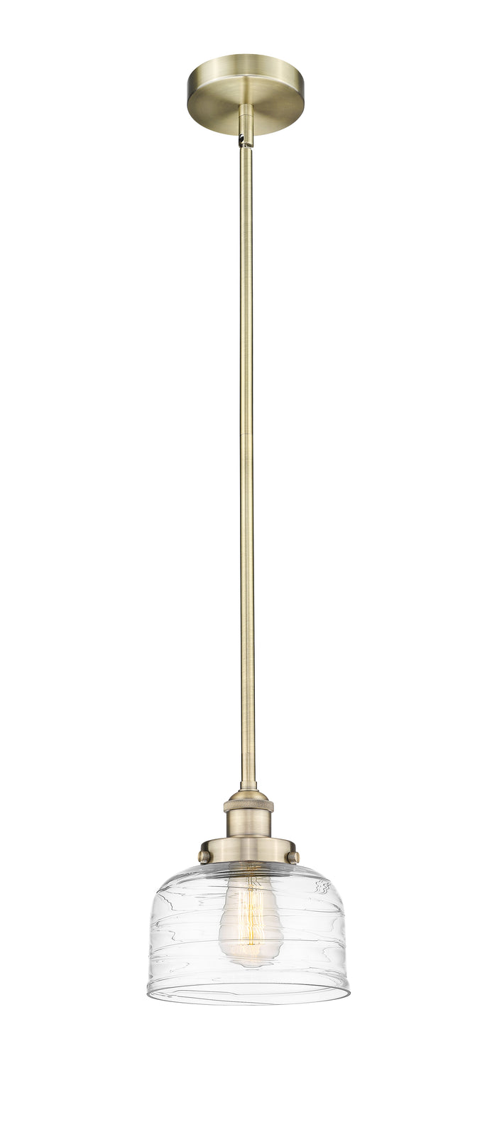 Edison Mini Pendant Antique Brass Cast