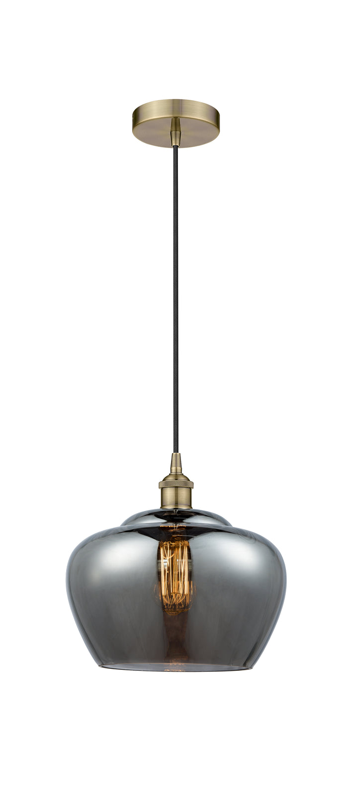 Edison Mini Pendant Antique Brass Cast