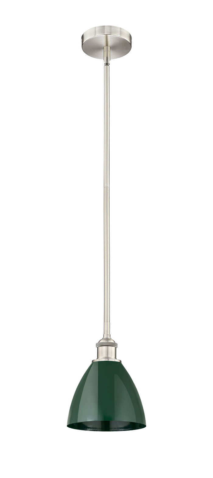 Brushed Satin Nickel / Green