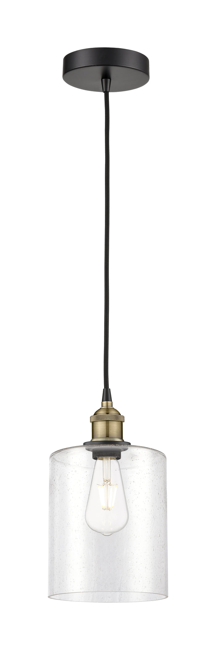 Edison Mini Pendant Antique Brass Cast