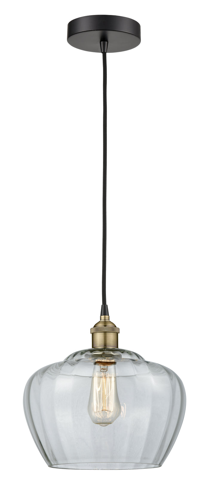 Edison Mini Pendant Antique Brass Cast