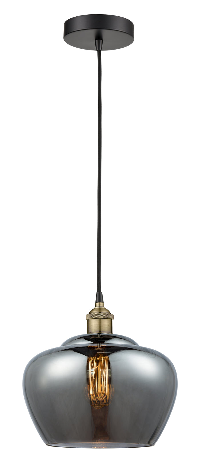 Edison Mini Pendant Antique Brass Cast