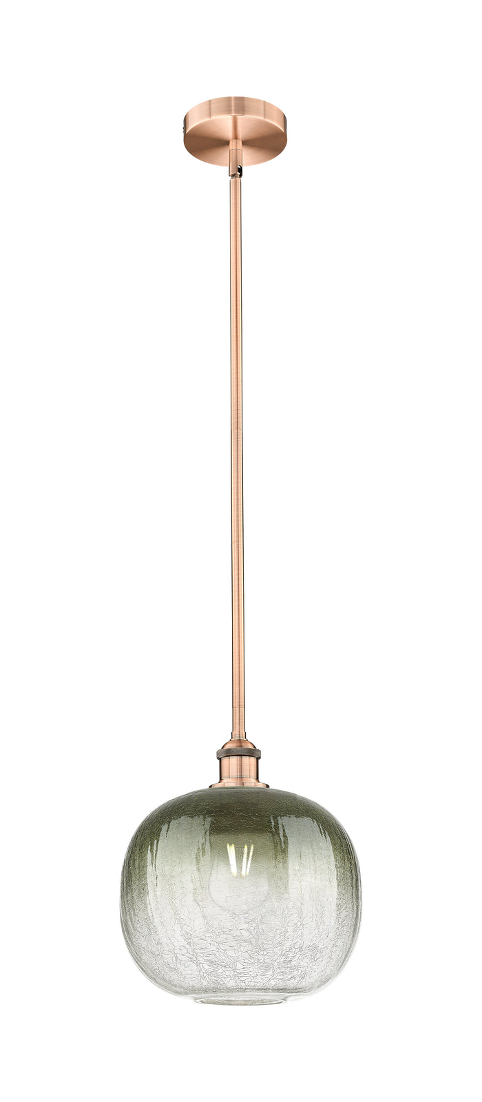 Edison Mini Pendant Antique Brass Cast