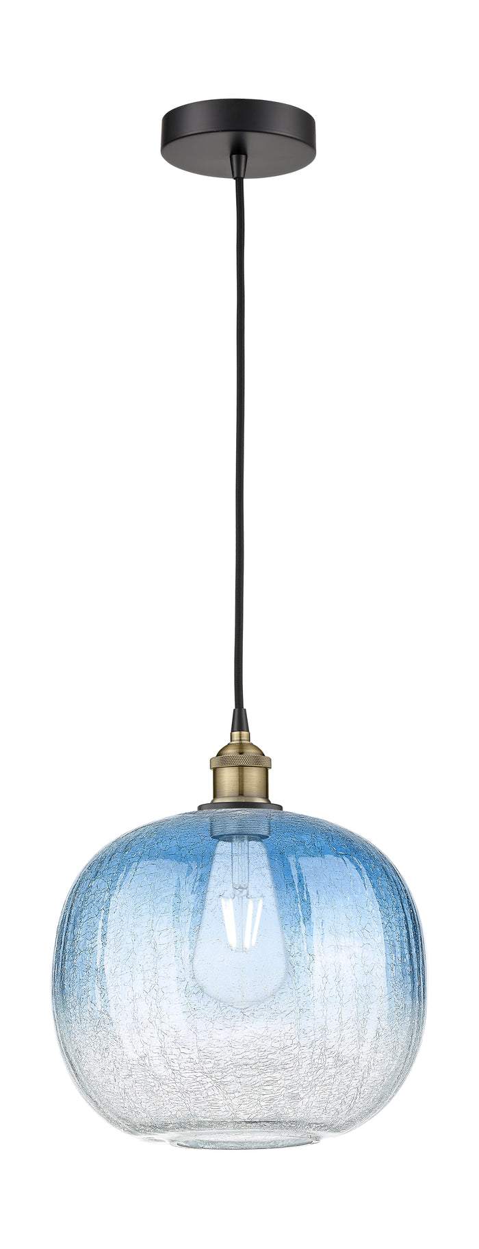 Black Antique Brass / Sapphire Blue