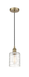Edison Mini Pendant Antique Brass Finish