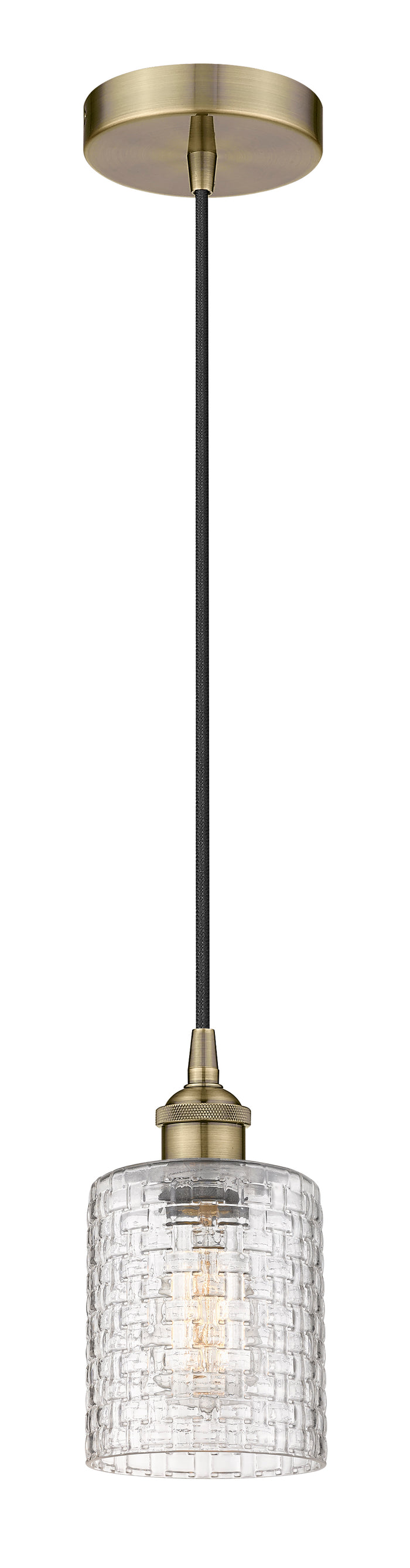 Edison Mini Pendant Antique Brass Finish