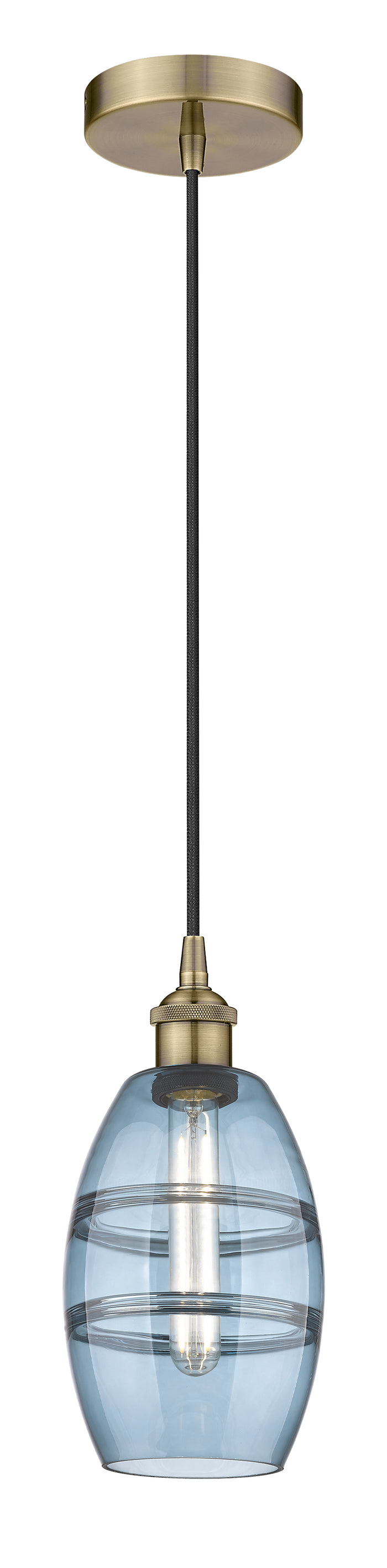 Edison Mini Pendant Antique Brass Finish
