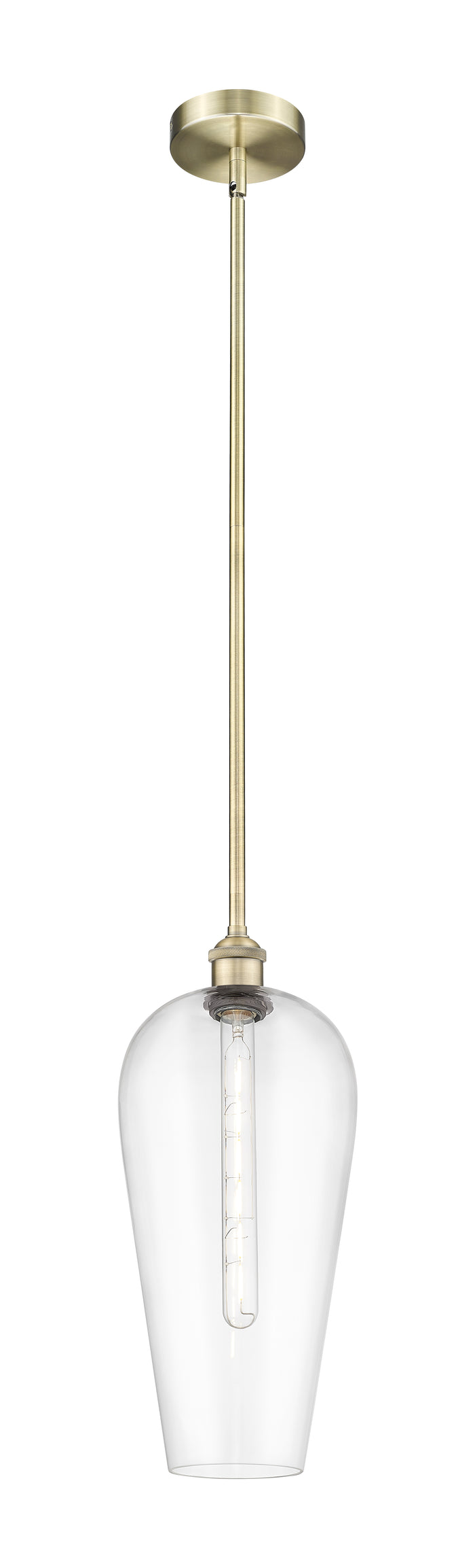 Edison Mini Pendant Antique Brass Finish
