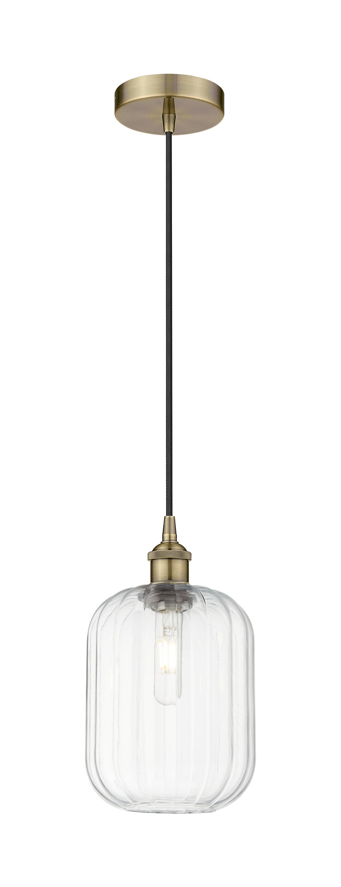 Edison Mini Pendant Antique Brass Finish