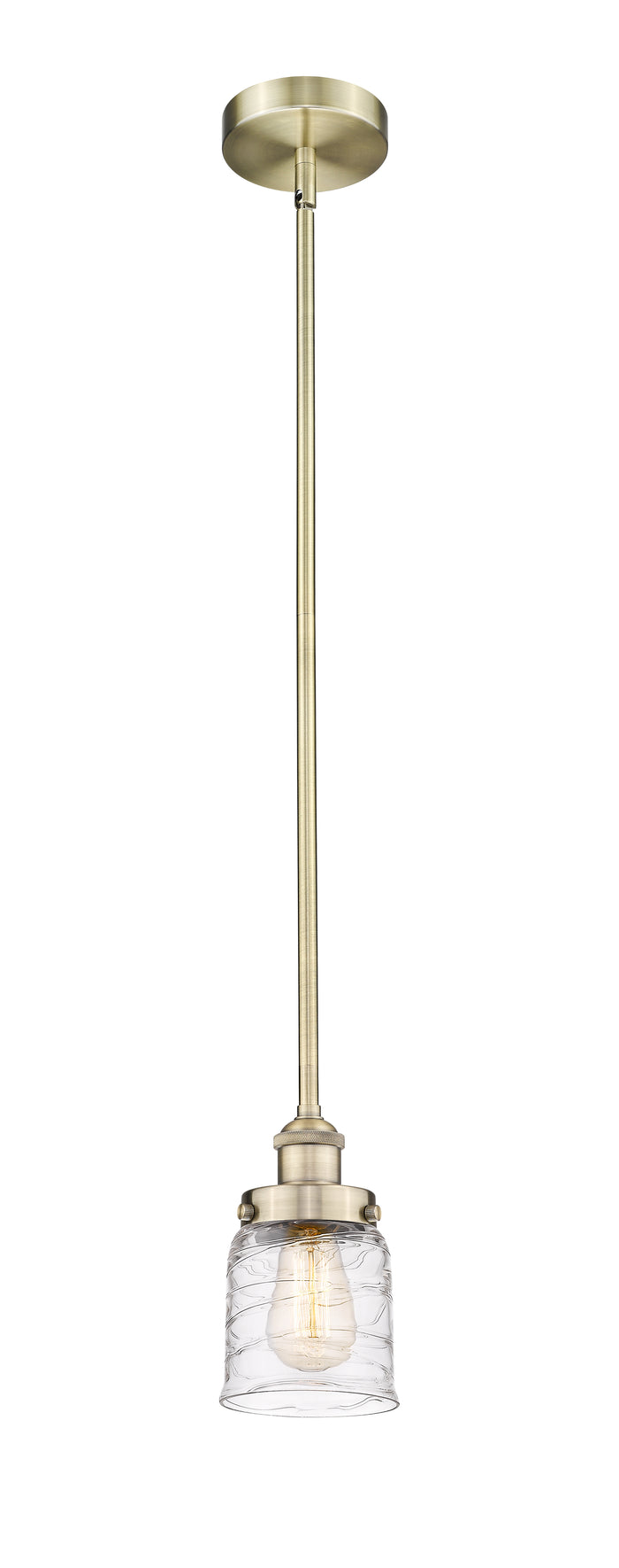 Edison Mini Pendant Antique Brass Finish