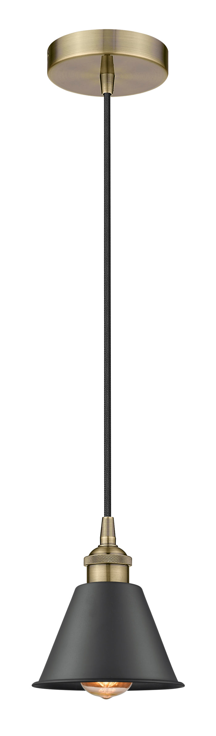 Edison Mini Pendant Antique Brass Finish