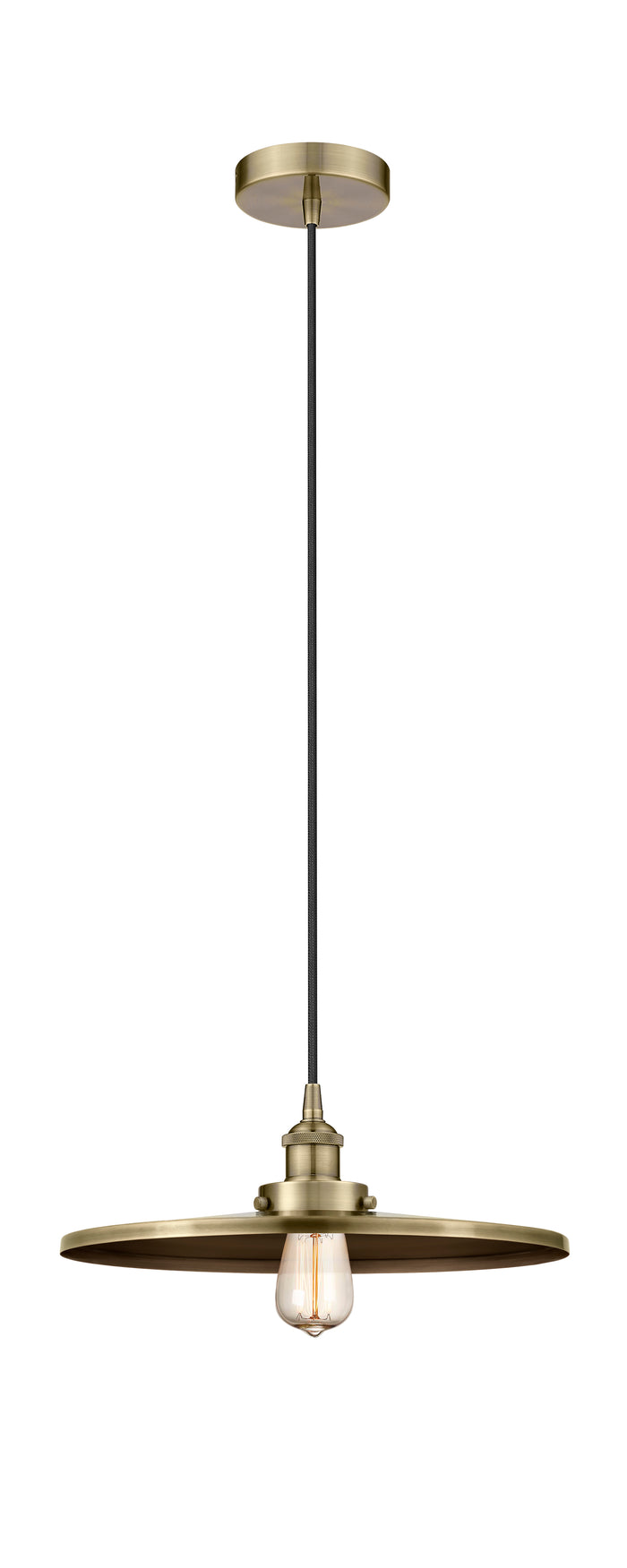 Edison Mini Pendant Antique Brass Finish