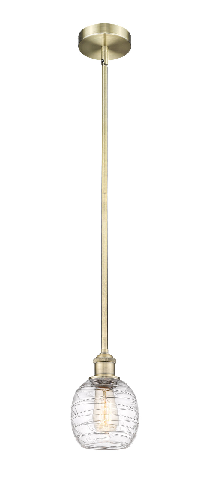 Edison Mini Pendant Antique Brass Finish