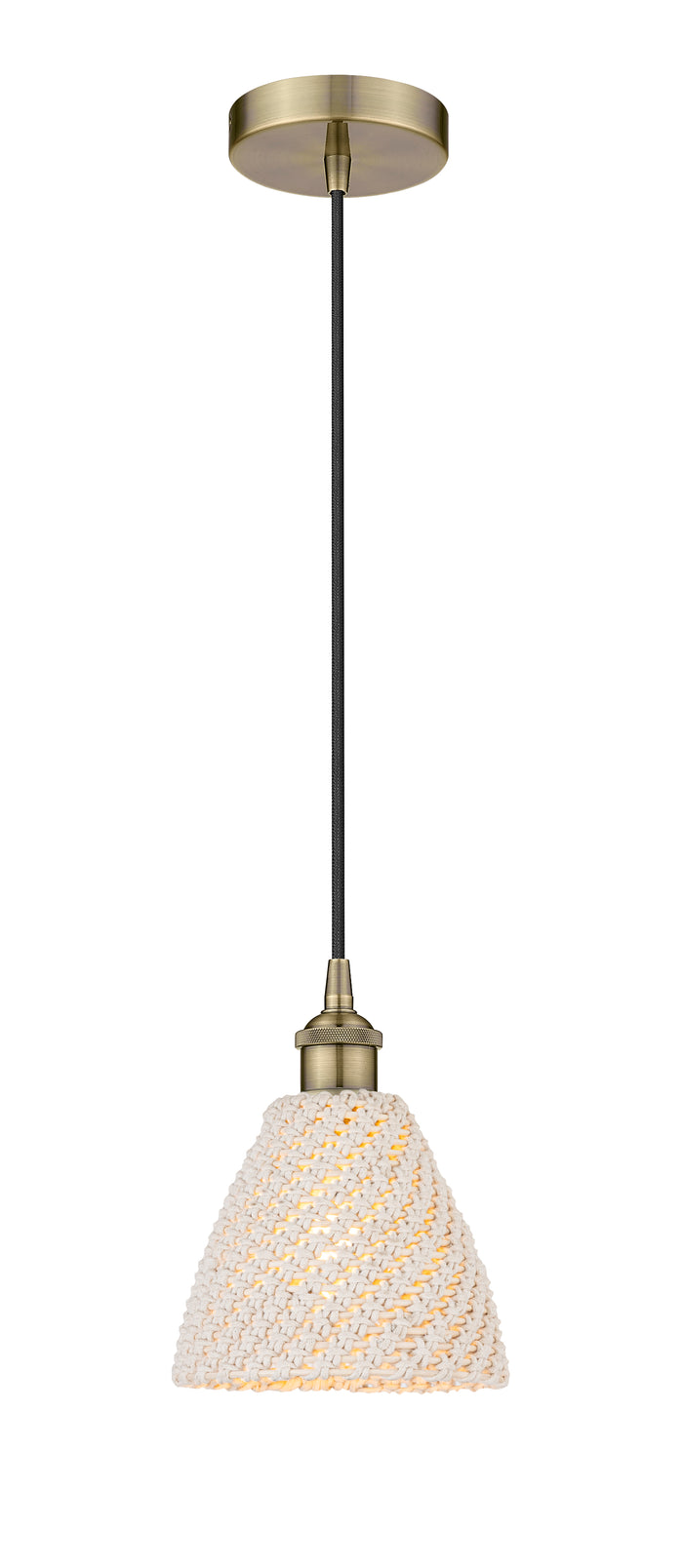 Edison Mini Pendant Antique Brass Finish