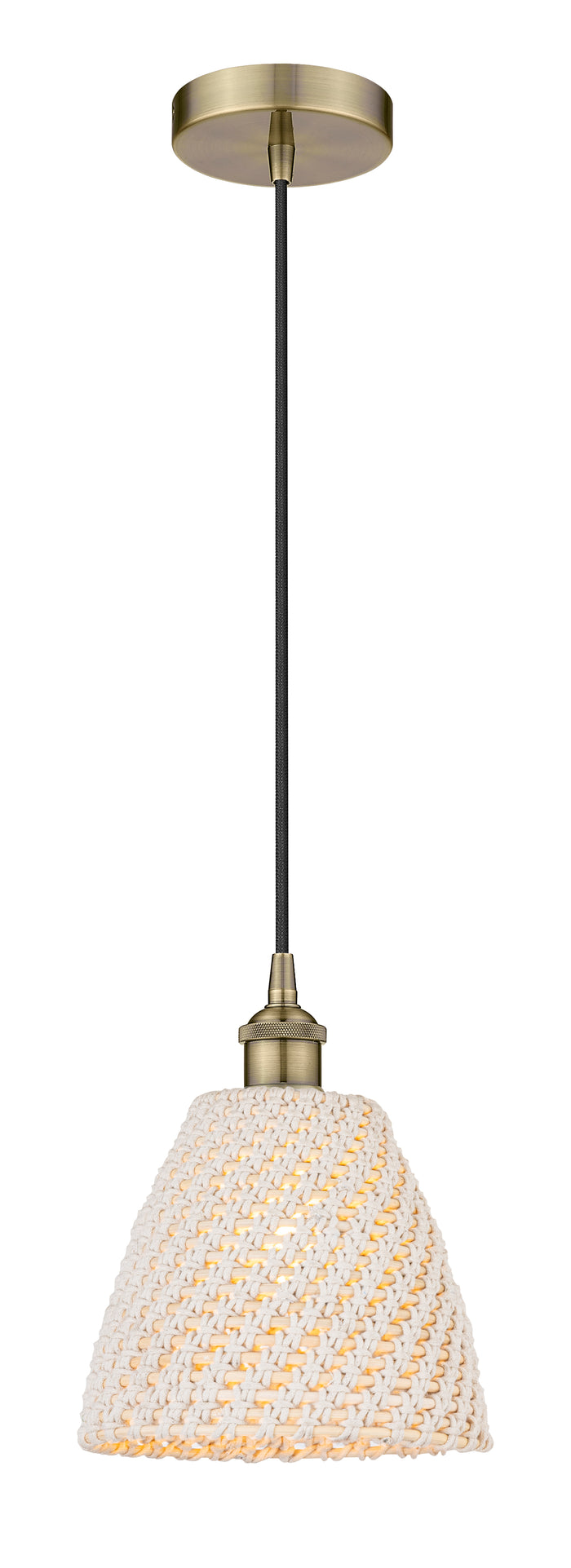 Edison Mini Pendant Antique Brass Finish