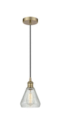 Edison Mini Pendant Antique Brass Finish