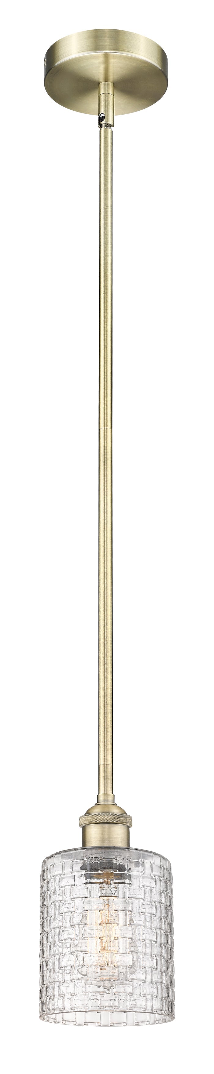 Edison Mini Pendant Antique Brass Finish