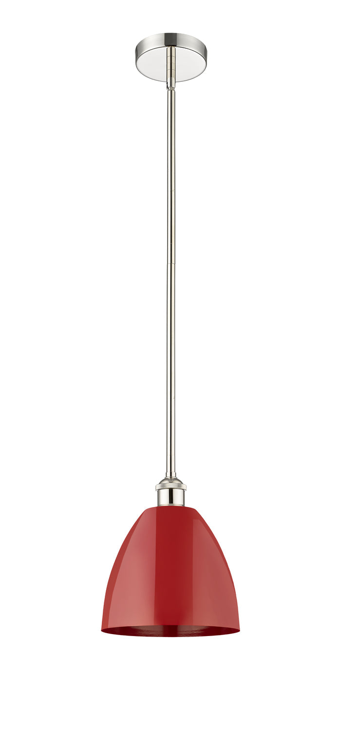 Polished Nickel / Red