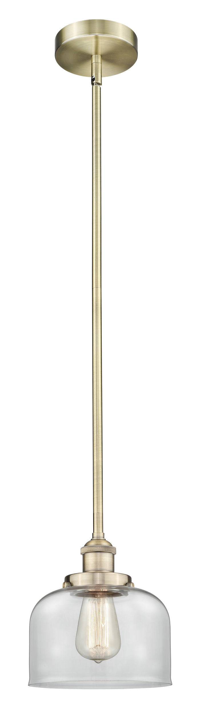 Edison Mini Pendant Antique Brass Finish