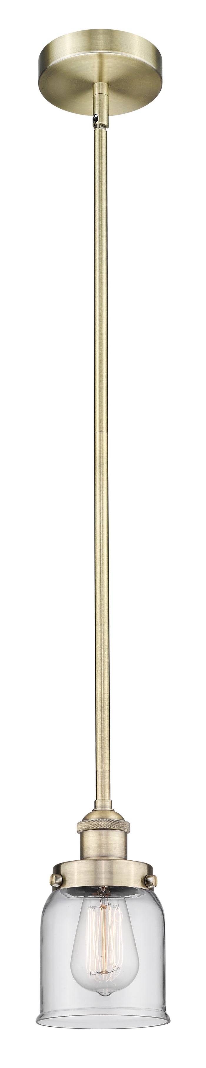Edison Mini Pendant Antique Brass Finish