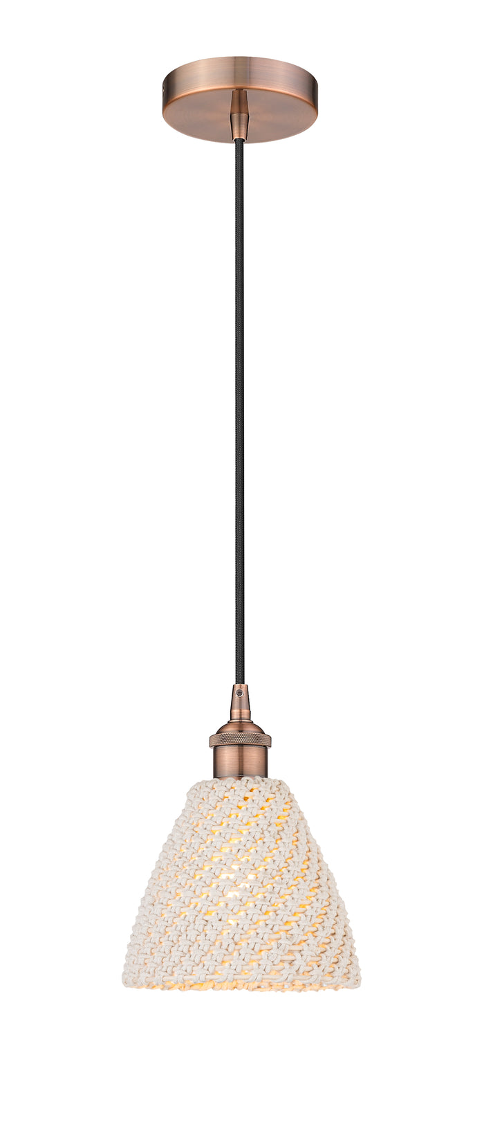 Edison Mini Pendant Antique Brass Finish