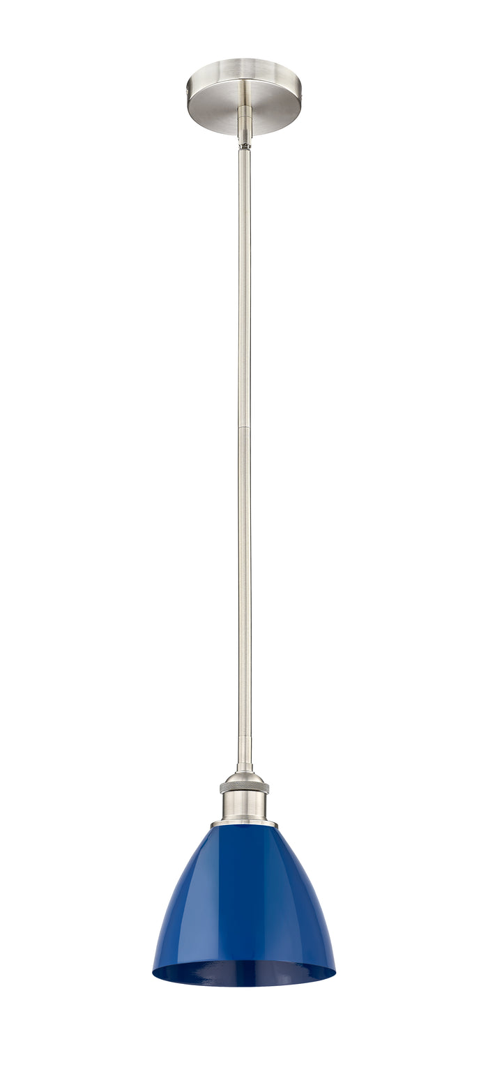 Brushed Satin Nickel / Blue