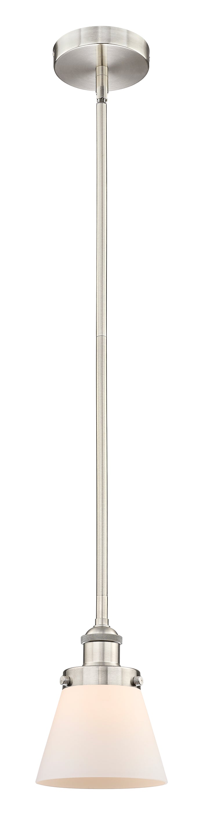 Brushed Satin Nickel / Matte White