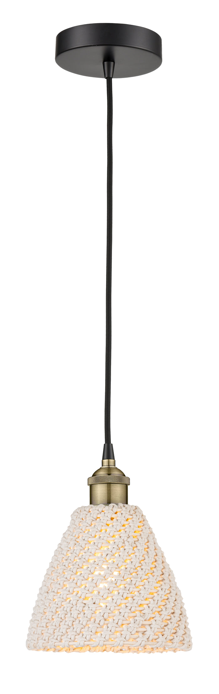 Edison Mini Pendant Antique Brass Finish