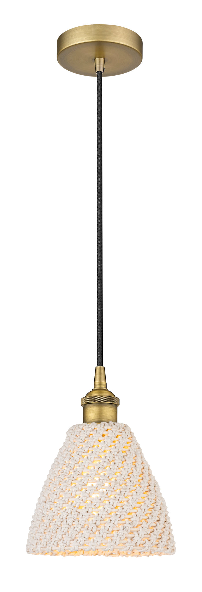 Edison Mini Pendant Antique Brass Finish