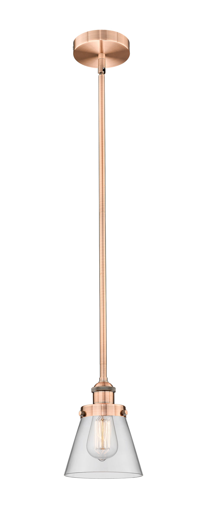 Edison Mini Pendant Antique Brass Finish