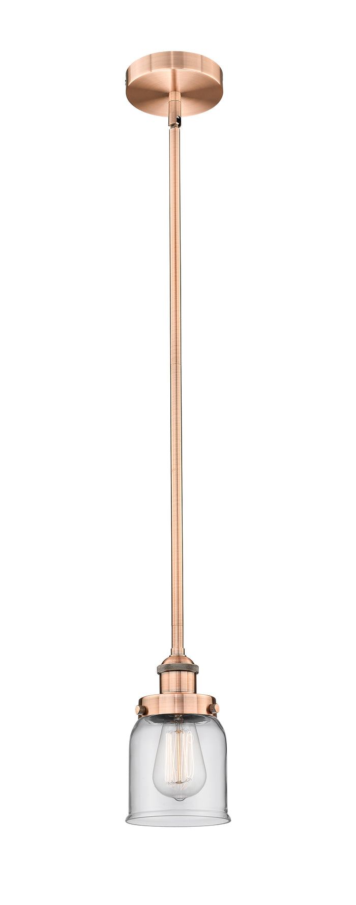 Edison Mini Pendant Antique Brass Finish