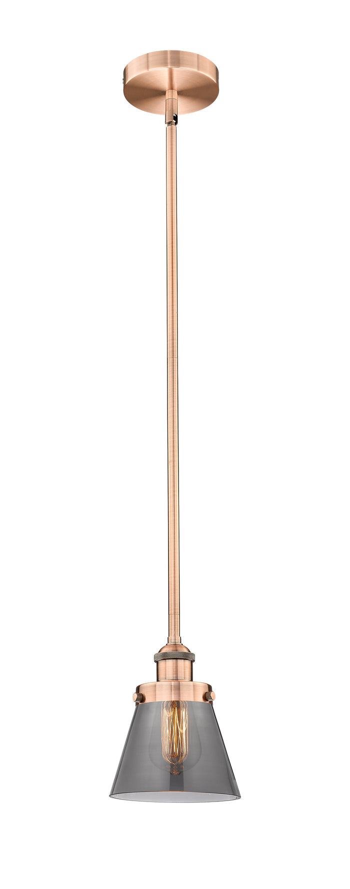 Edison Mini Pendant Antique Brass Finish