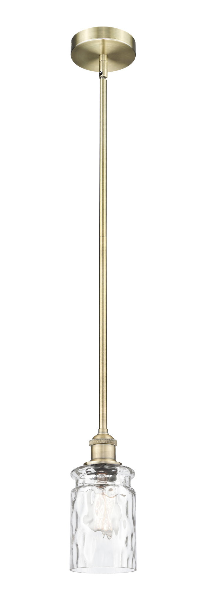 Edison Mini Pendant Antique Brass Glass