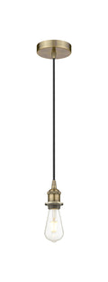 Edison Mini Pendant Antique Brass Steel