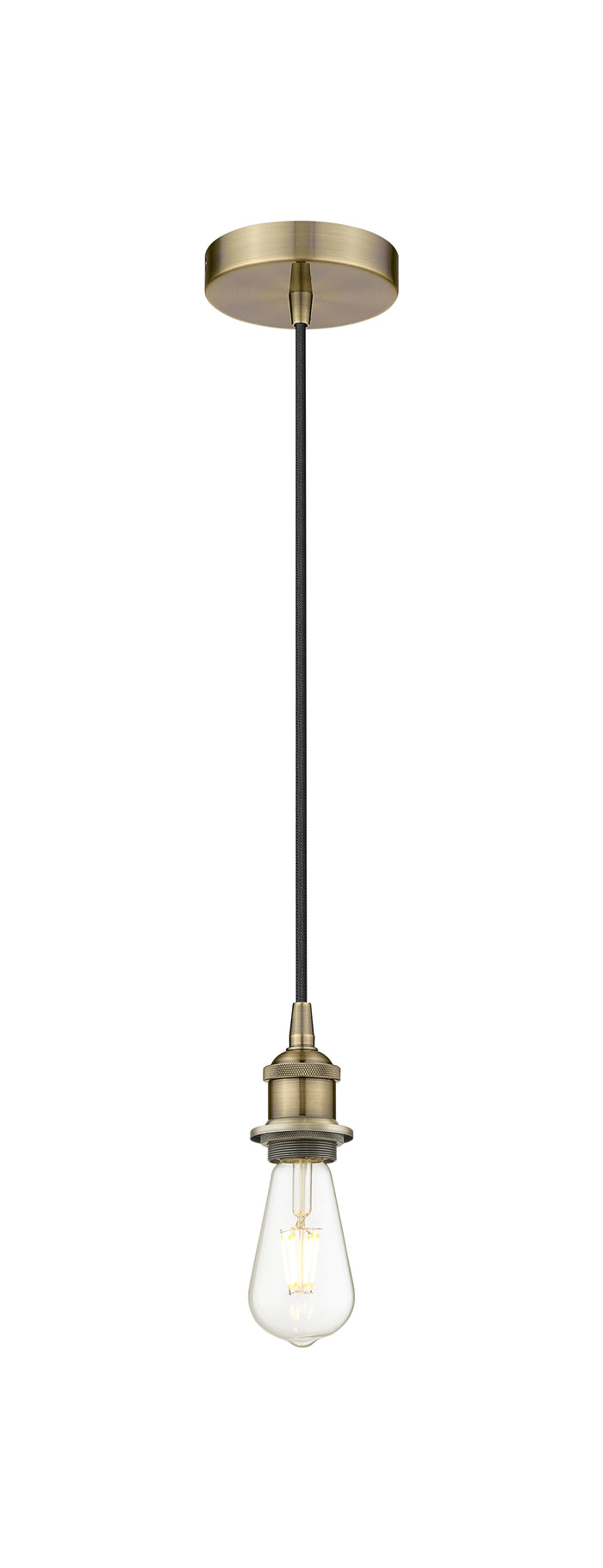 Edison Mini Pendant Antique Brass Steel