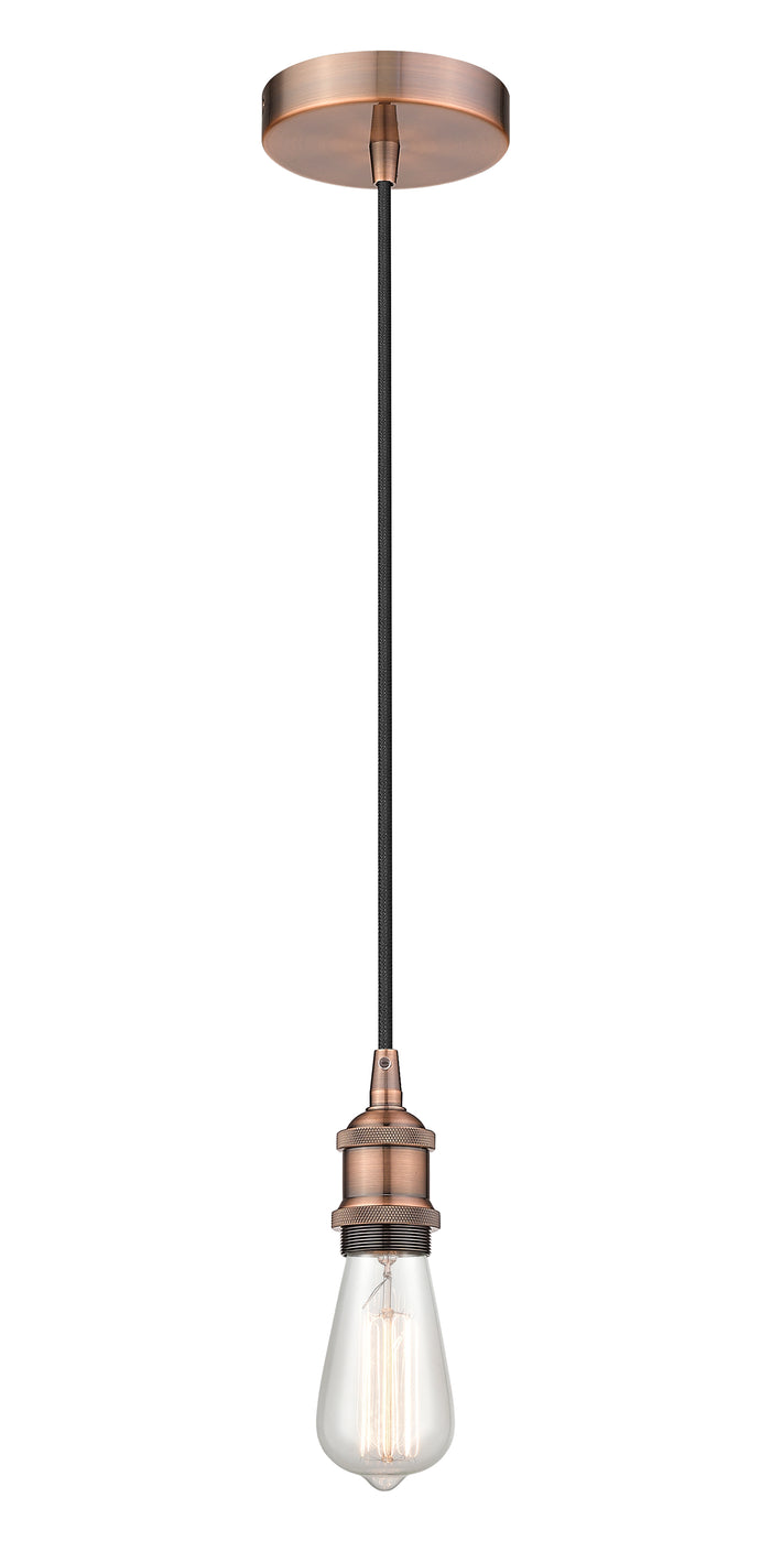 Edison Mini Pendant Antique Brass Steel