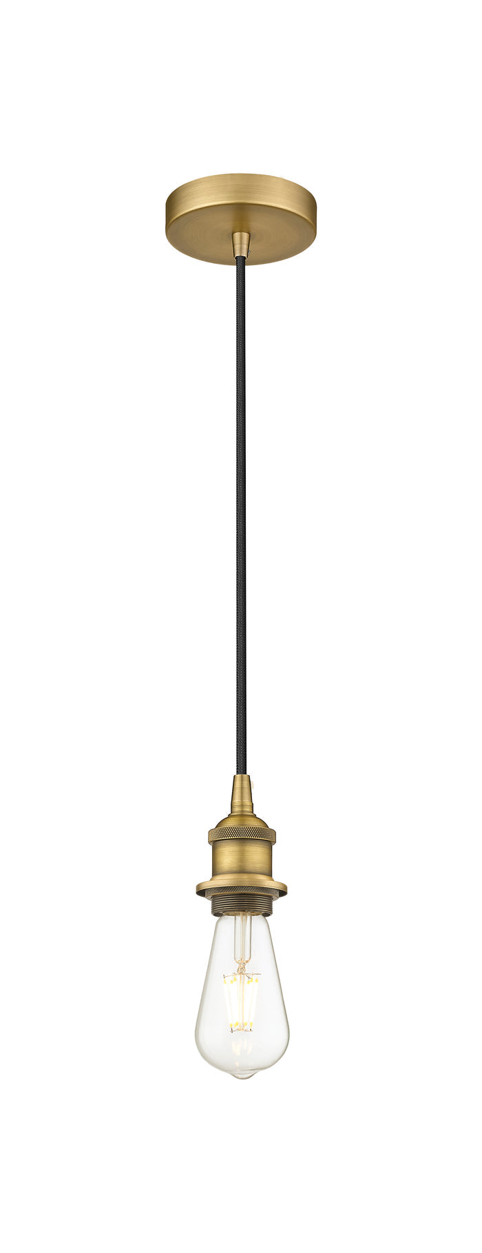Edison Mini Pendant Antique Brass Steel