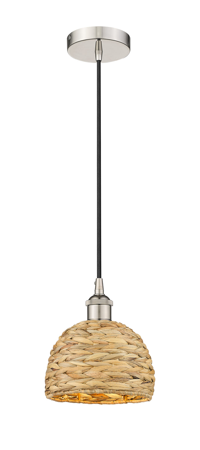Edison Mini Pendant Antique Brass Woven