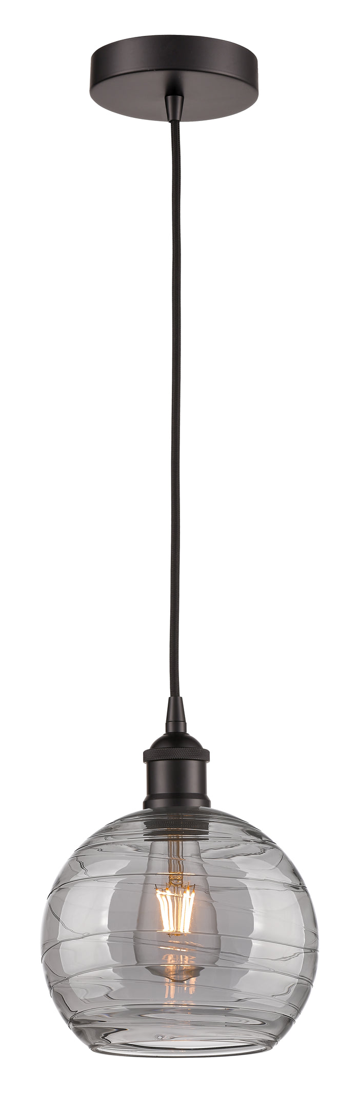 Oil Rubbed Bronze / Light Smoke Deco Swirl