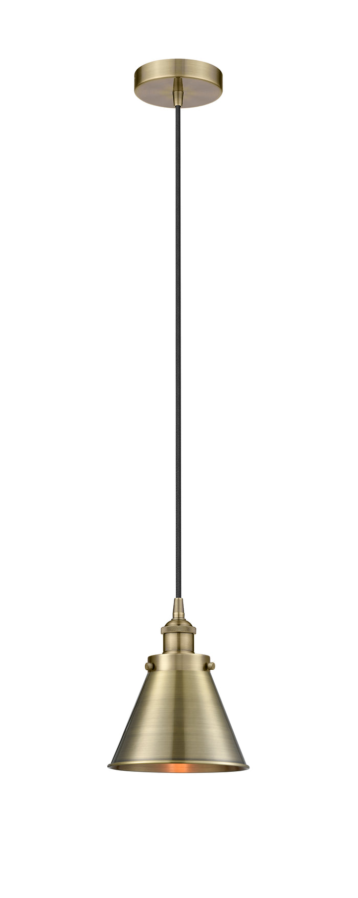 Edison Mini Pendant Antique Cast Brass