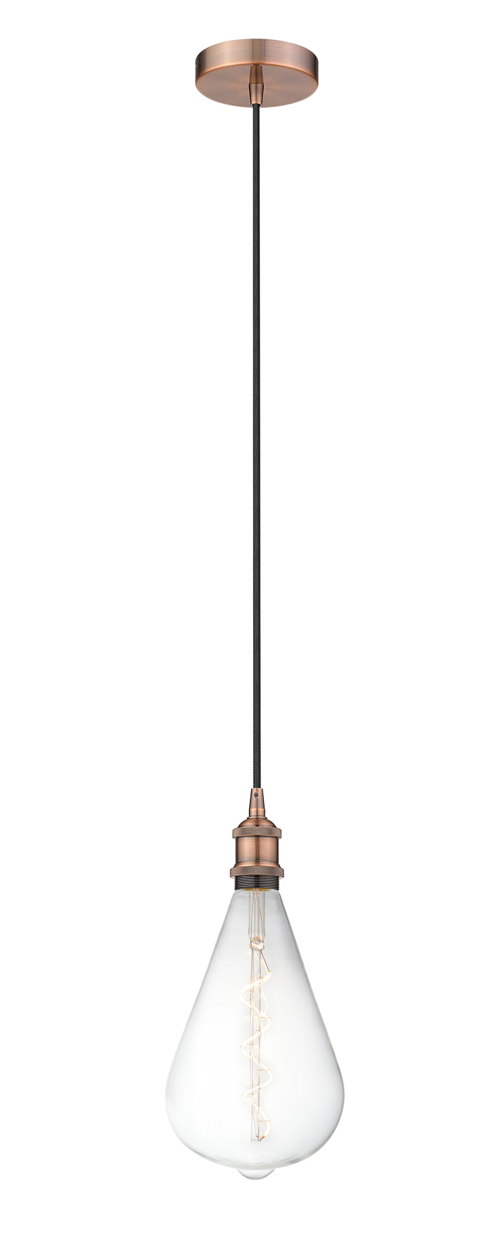 Edison Mini Pendant Antique Copper Finish