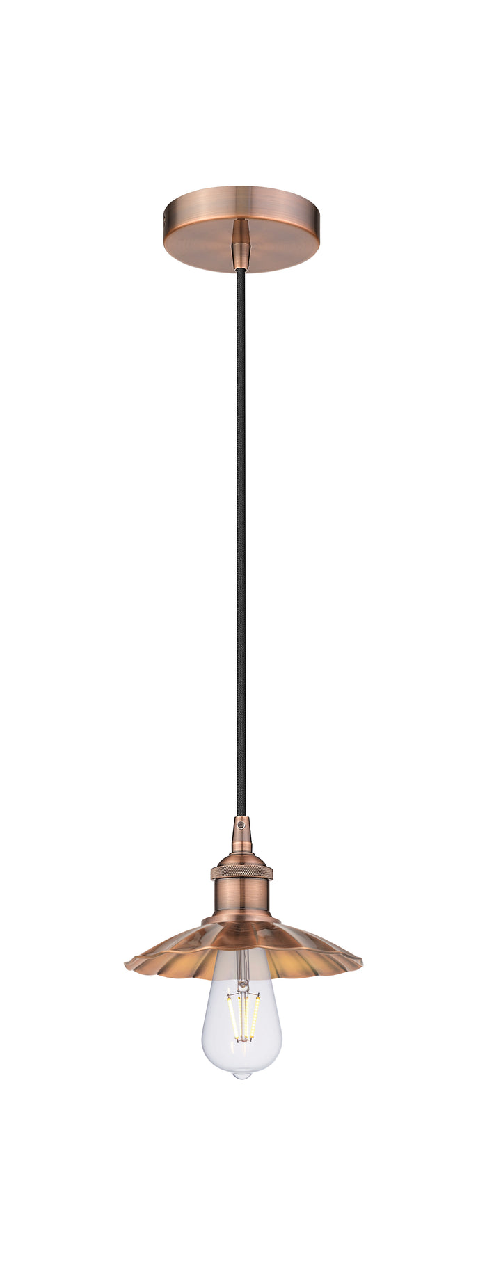Edison Mini Pendant Antique Copper Finish