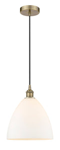 Edison Mini Pendant Cast Brass 12 Inch