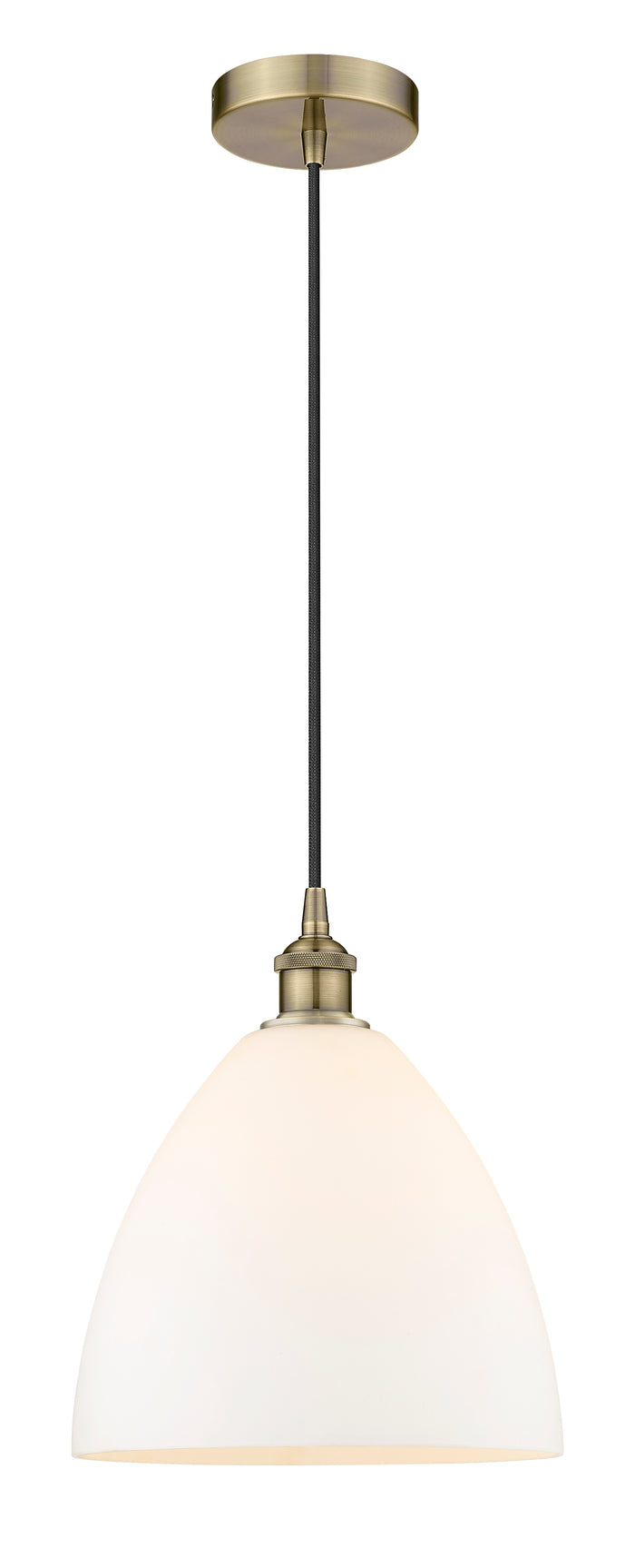 Edison Mini Pendant Cast Brass 12 Inch
