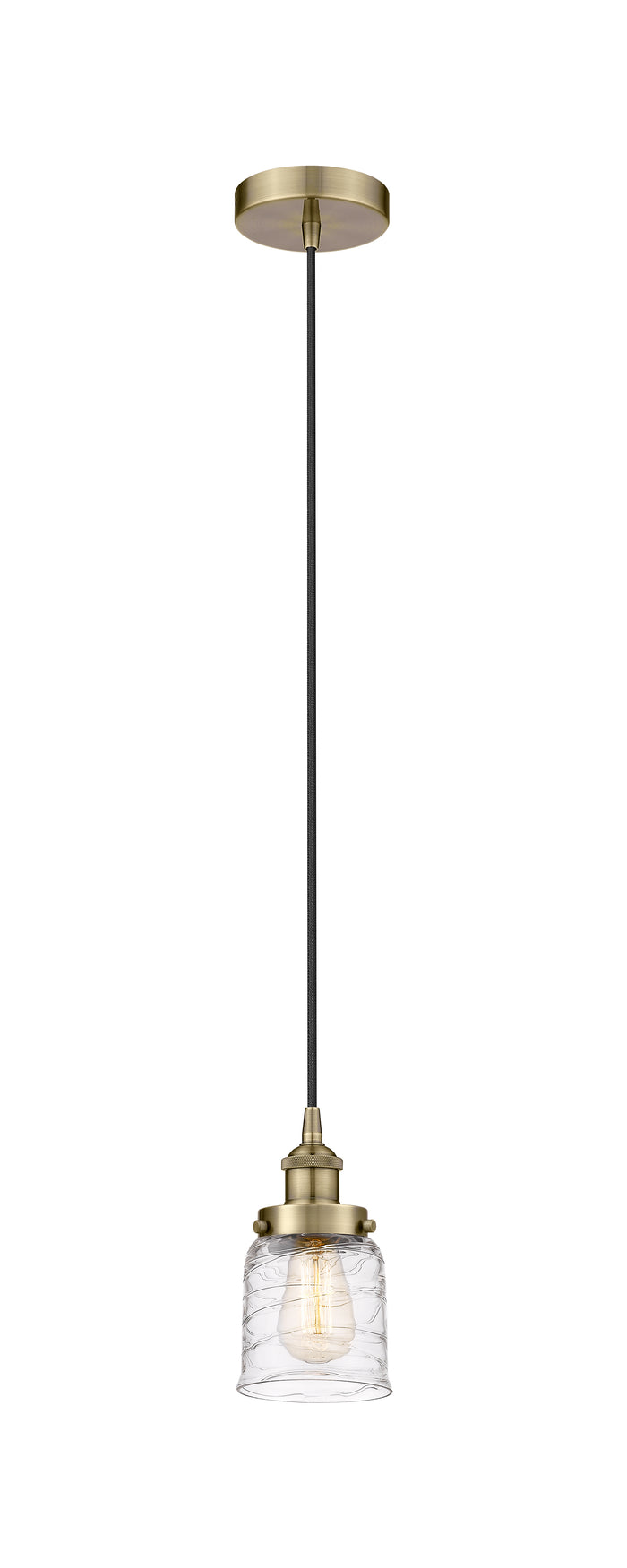 Edison Mini Pendant Cast Brass 5 Inch