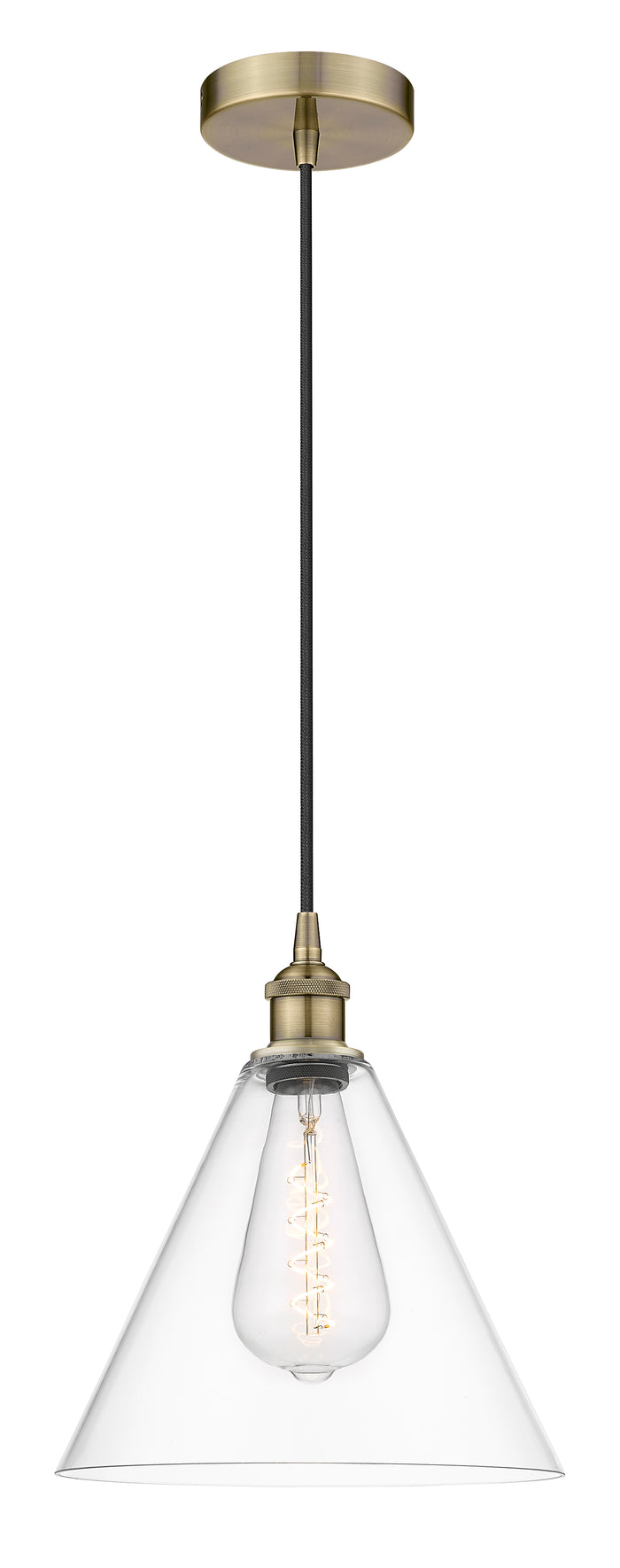 Edison Mini Pendant Cast Brass 6W