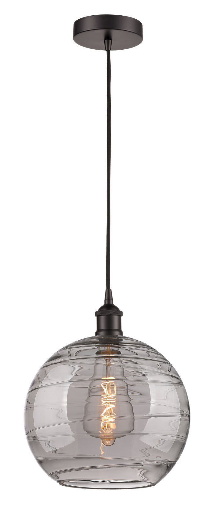 Oil Rubbed Bronze / Light Smoke Deco Swirl