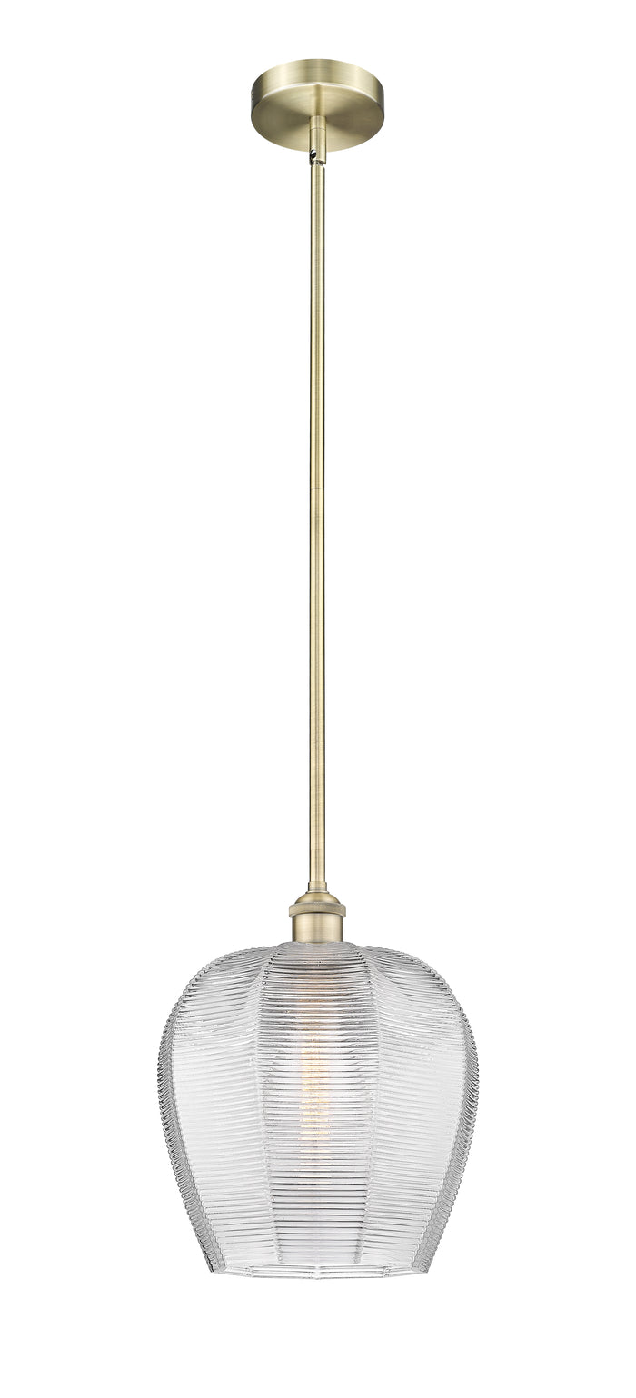Edison Mini Pendant Cast Brass Antique