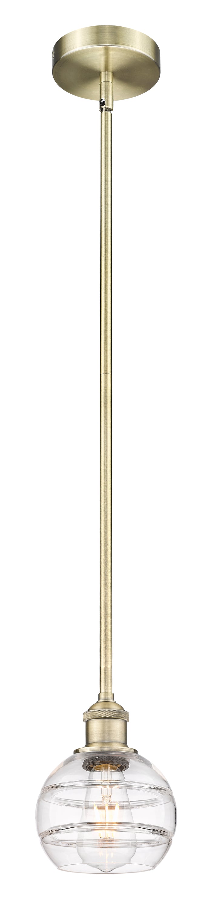Edison Mini Pendant Cast Brass Antique