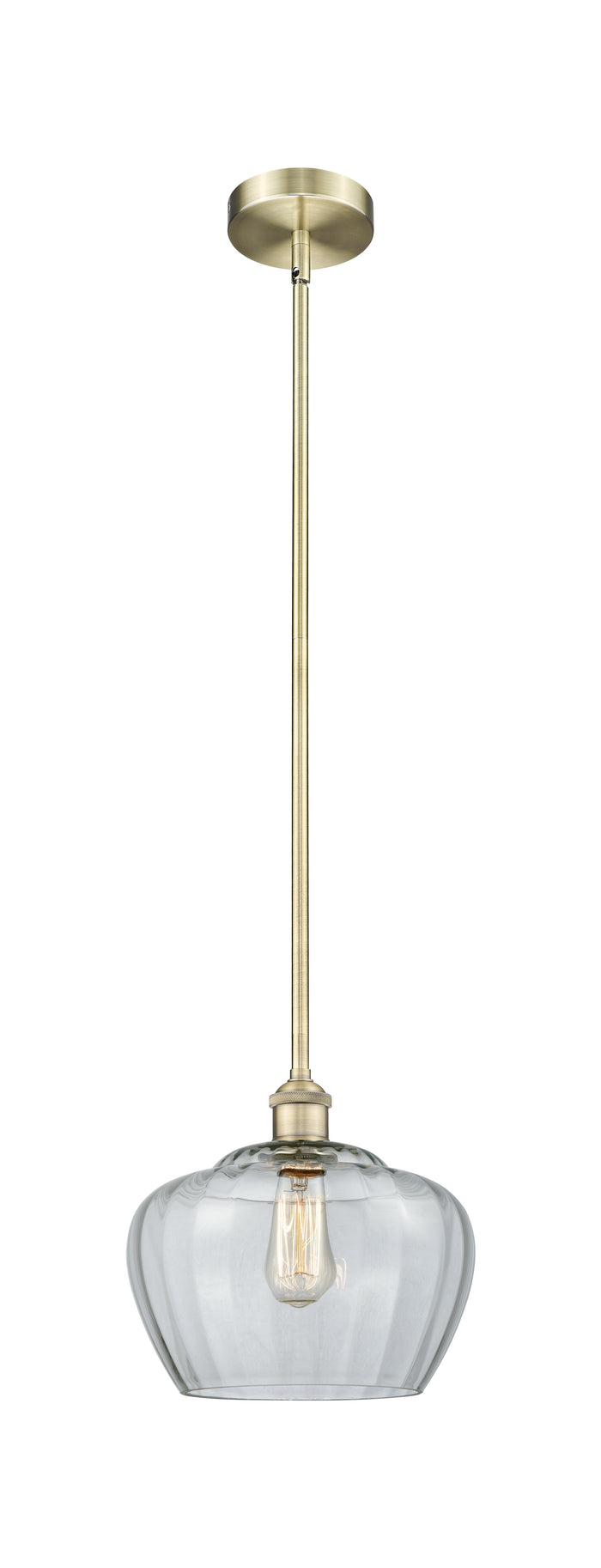 Edison Mini Pendant Cast Brass Antique